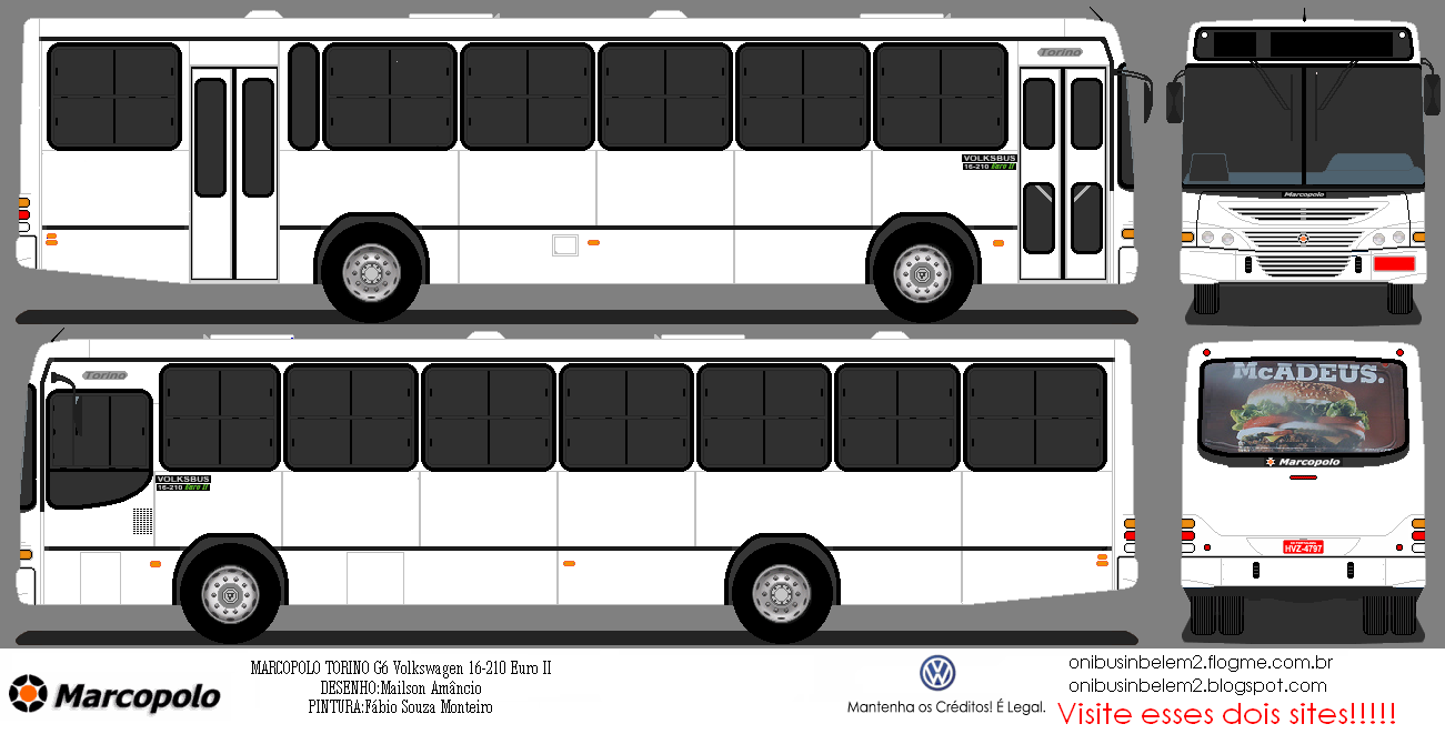  - Marcopolo Torino G6 Volksbus 16-210CO - Sem Máscaras
